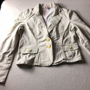Nine & co weekend stretch cream jacket size 6